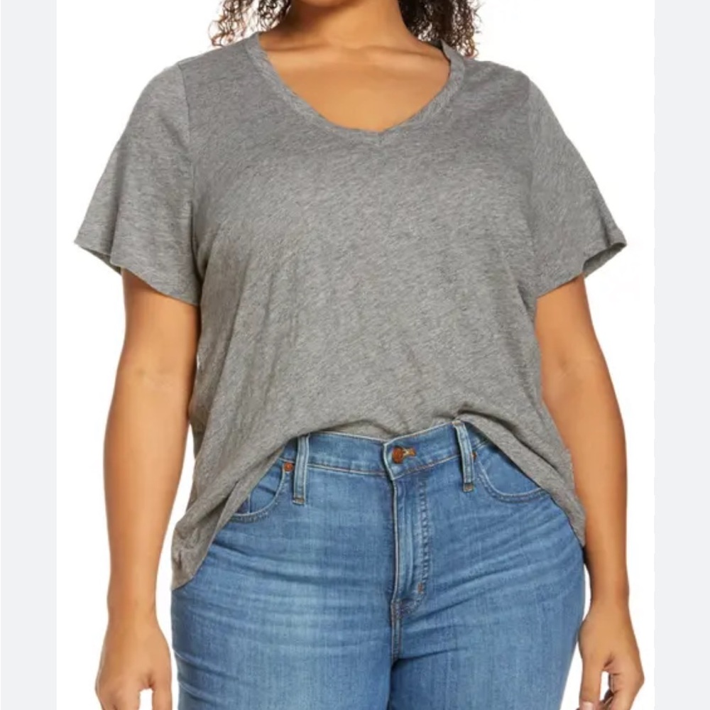 Large box of clothes with tags on them